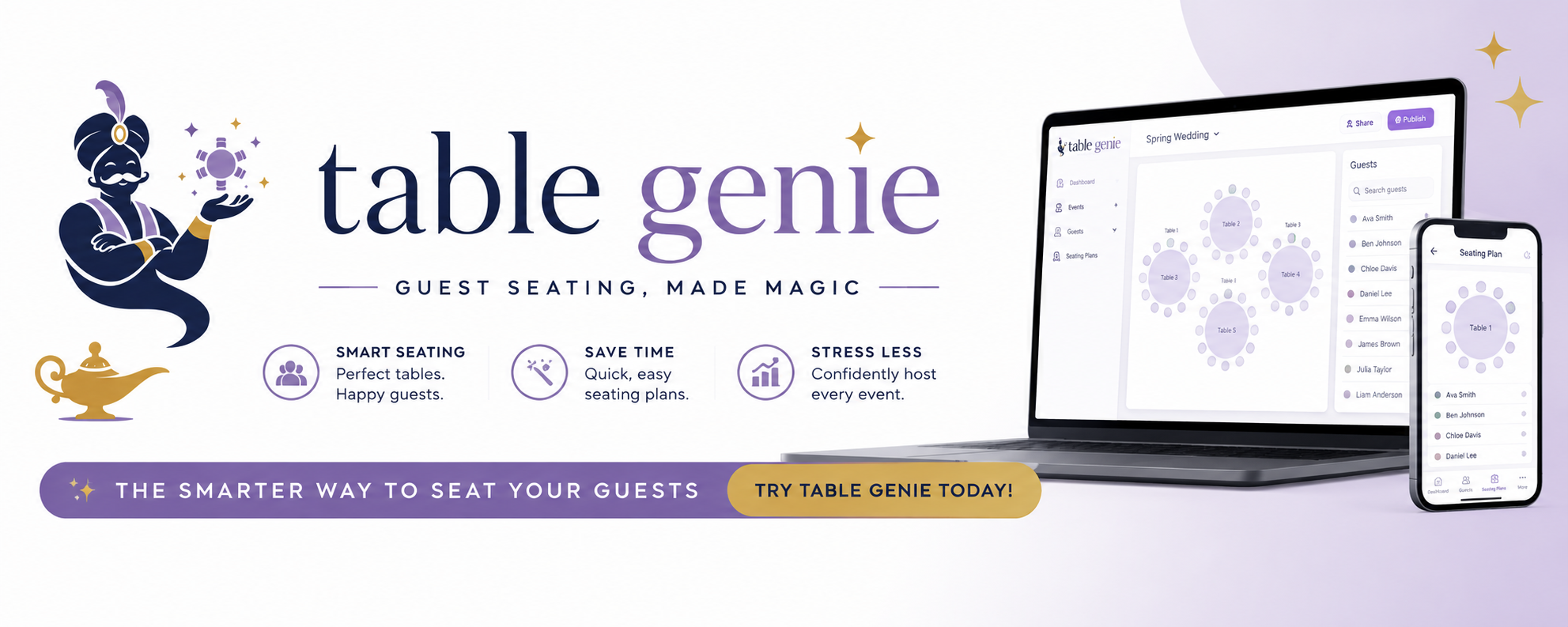 Table Genie - Guest Seating, Made Magic